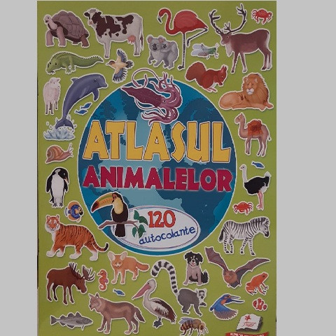 Carte Atlasul Animalelor ( cu 120 de autocolante )